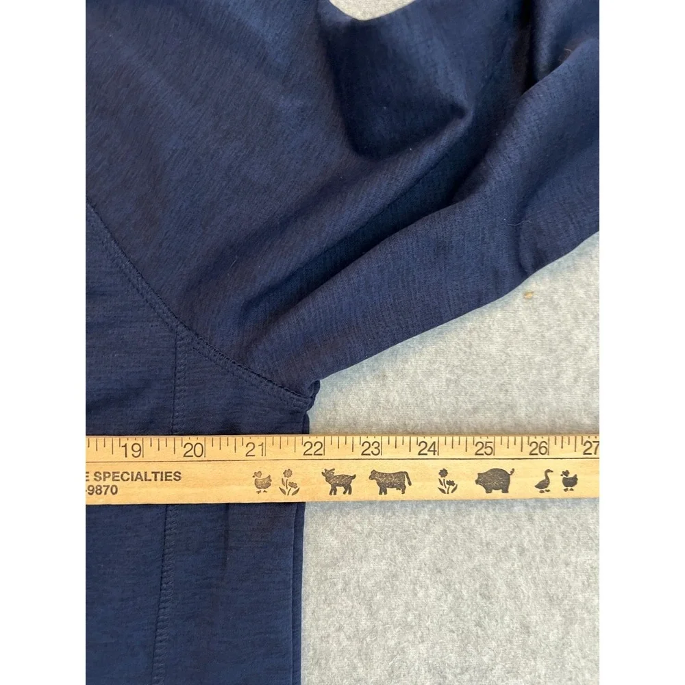 Eddie Bauer‎ Hoodie Men's Medium Navy FreeDry Fleece Performance Full Zip Jacket